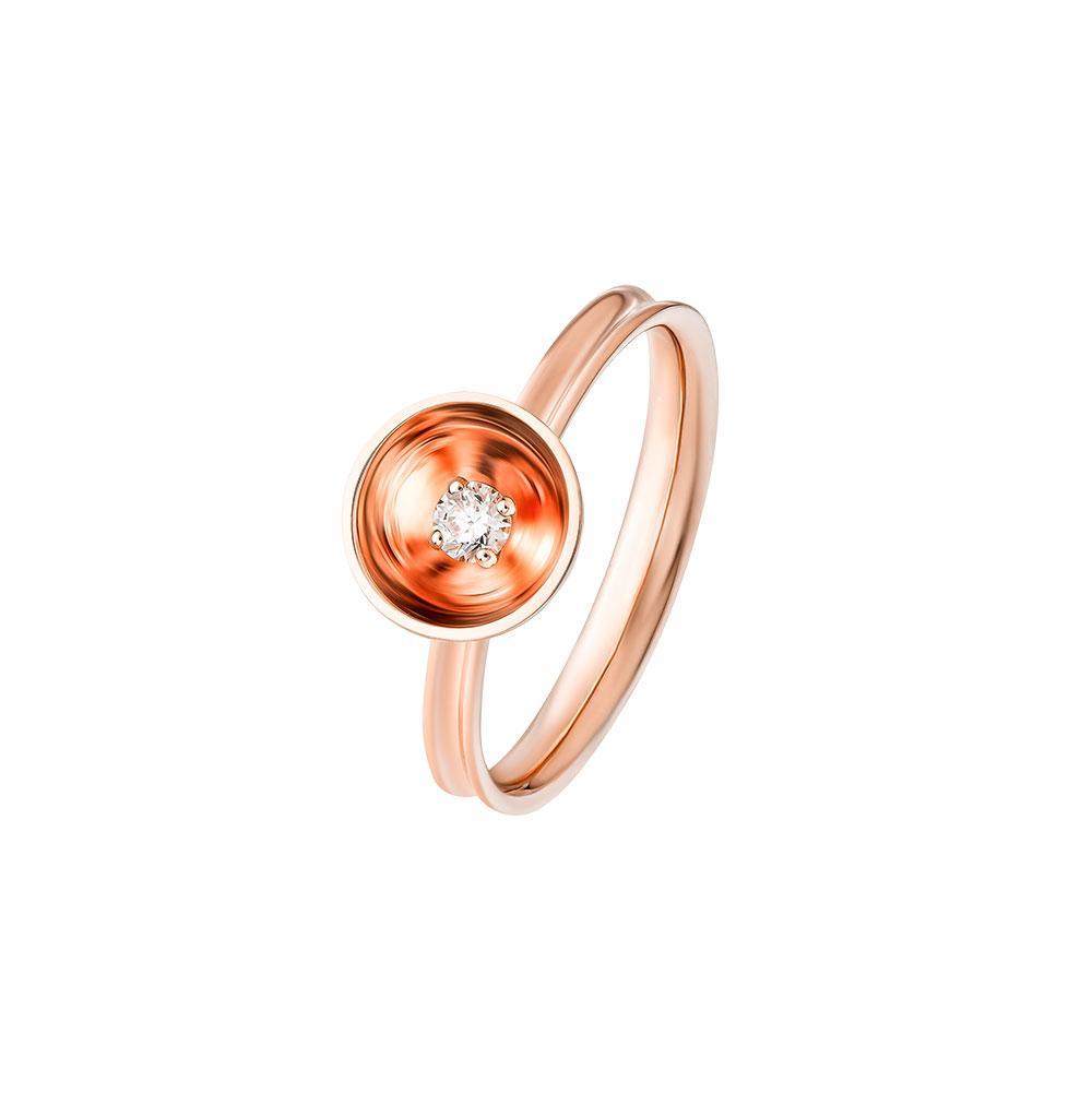 Bint Al Matar Rose Gold Single Ring - Samra Jewellery - Diamond Jewellery - BINT AL MATAR