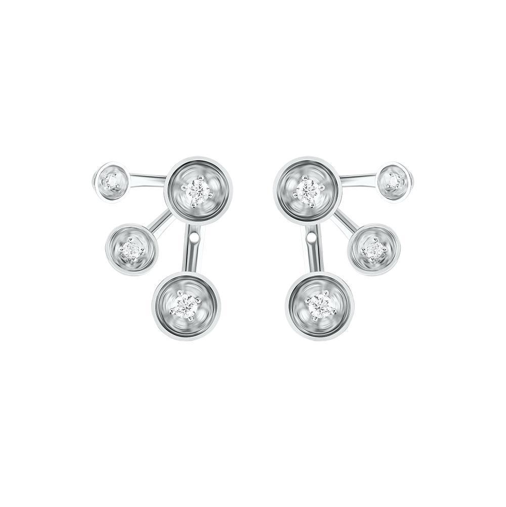 Bint Al Matar White Gold Earrings - Samra Jewellery - Diamond Jewellery - BINT AL MATAR
