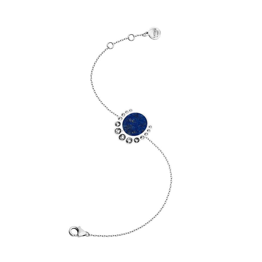 Bint Al Matar White Gold Lapis Lazuli Bracelet - Samra Jewellery - Diamond Jewellery - BINT AL MATAR