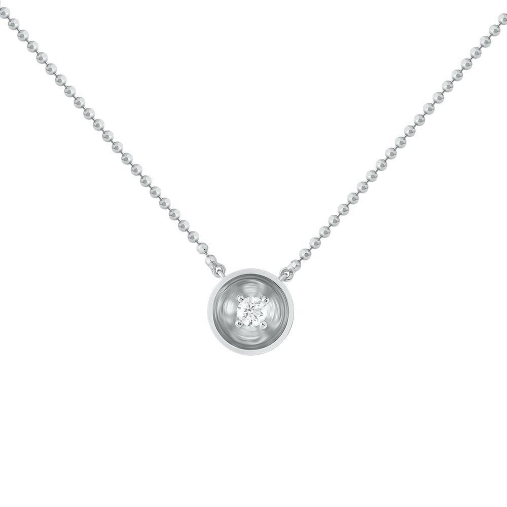 Bint Al Matar White Gold Single Necklace - Samra Jewellery - Diamond Jewellery - BINT AL MATAR