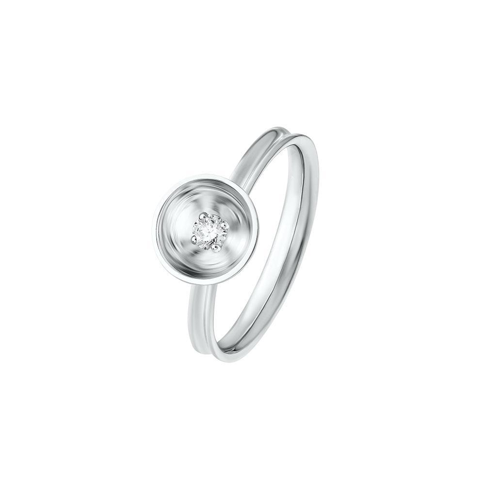 Bint Al Matar White Gold Single Ring - Samra Jewellery - Diamond Jewellery - BINT AL MATAR