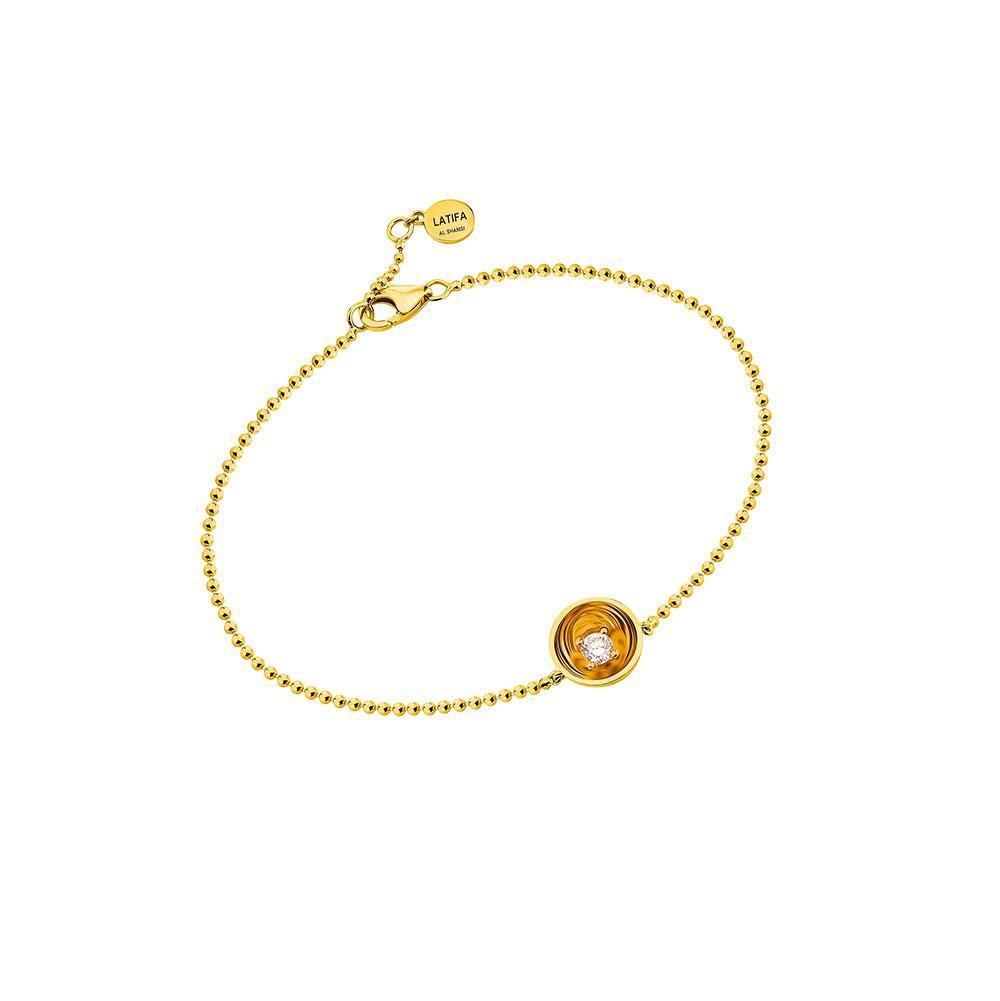 Bint Al Matar Yellow Gold Bracelet - Samra Jewellery - Diamond Jewellery - BINT AL MATAR