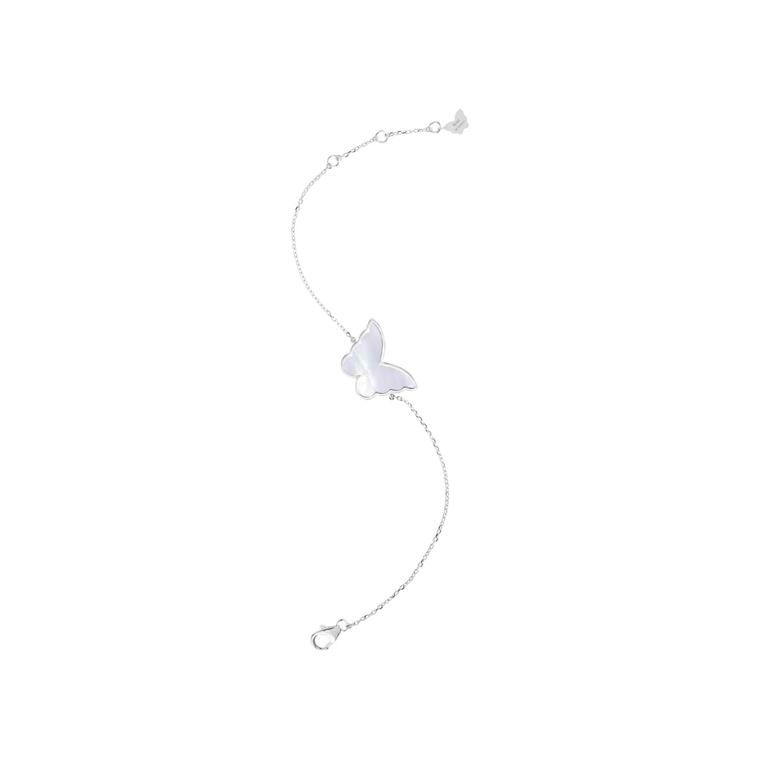 Classic Butterfly White Gold Diamond Reversible Bracelet - Samra Jewellery - Diamond Jewellery - BUTTERFLIES