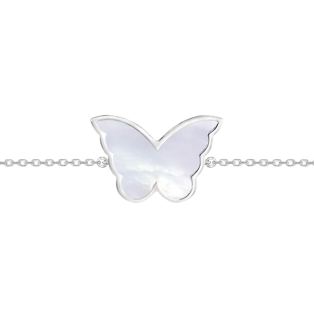 Classic Butterfly White Gold Diamond Reversible Bracelet - Samra Jewellery - Diamond Jewellery - BUTTERFLIES