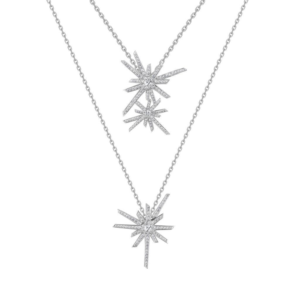 Daw Diamond Double Necklace - Samra Jewellery - Diamond Jewellery - DAW
