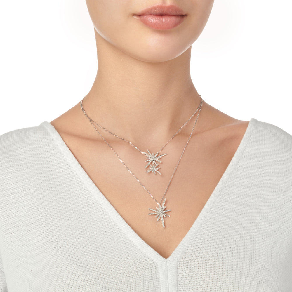 Daw Diamond Double Necklace - Samra Jewellery - Diamond Jewellery - DAW