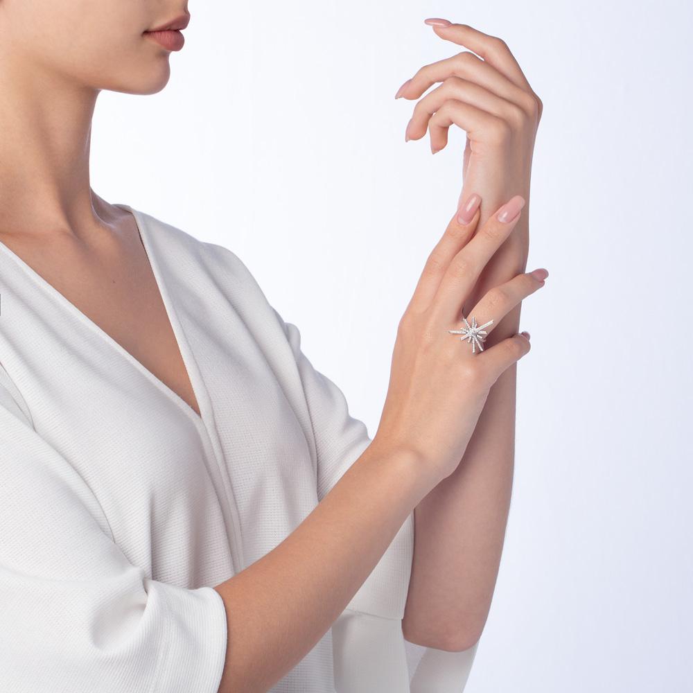 Daw Large Diamond Ring - Samra Jewellery - Diamond Jewellery - DAW