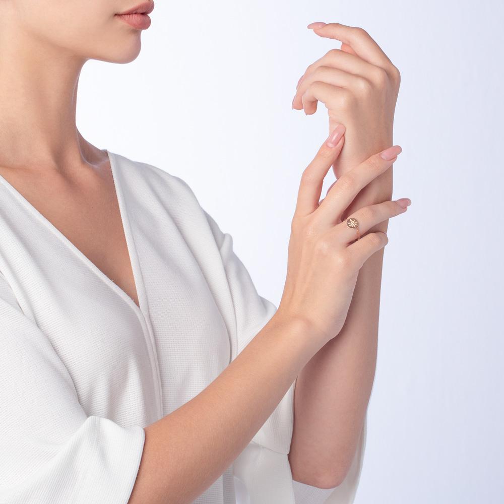 Daw Rose Gold Ring with Diamond - Samra Jewellery - Diamond Jewellery - DAW