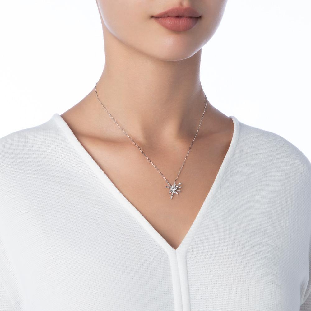 Daw Small Diamond Necklace - Samra Jewellery - Diamond Jewellery - DAW