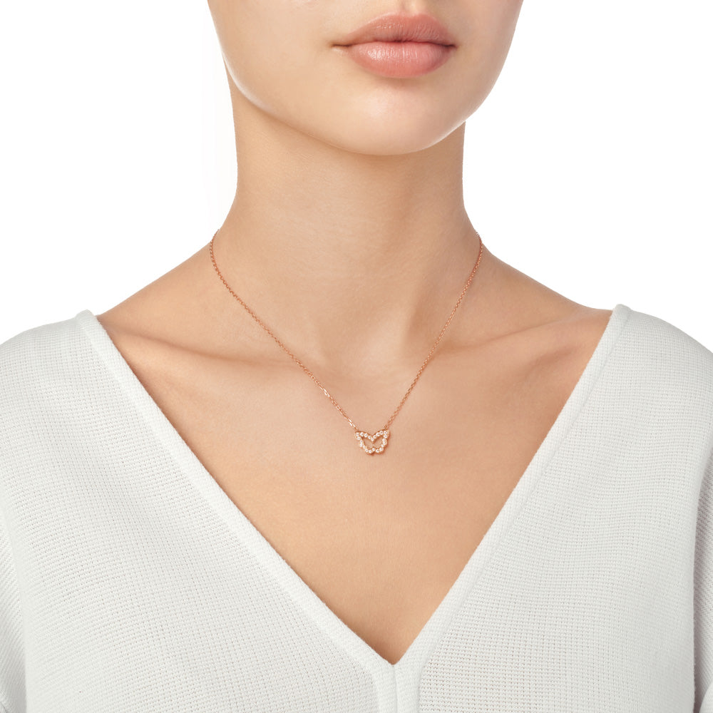 Diamond Butterfly Necklace - Samra Jewellery - Diamond Jewellery - BUTTERFLIES