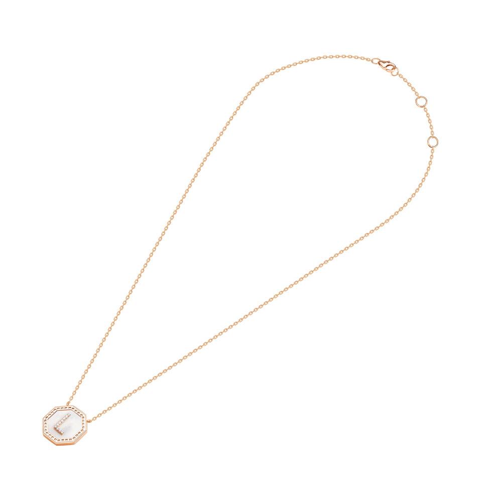 Harf Turath Letter L Necklace - Samra Jewellery - Diamond Jewellery - TURATH