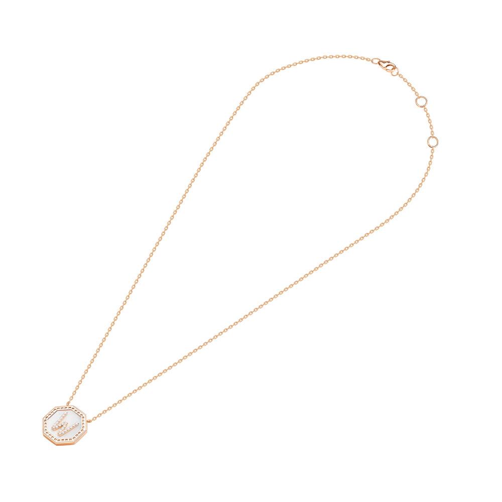 Harf Turath Letter W Necklace - Samra Jewellery - Diamond Jewellery - TURATH
