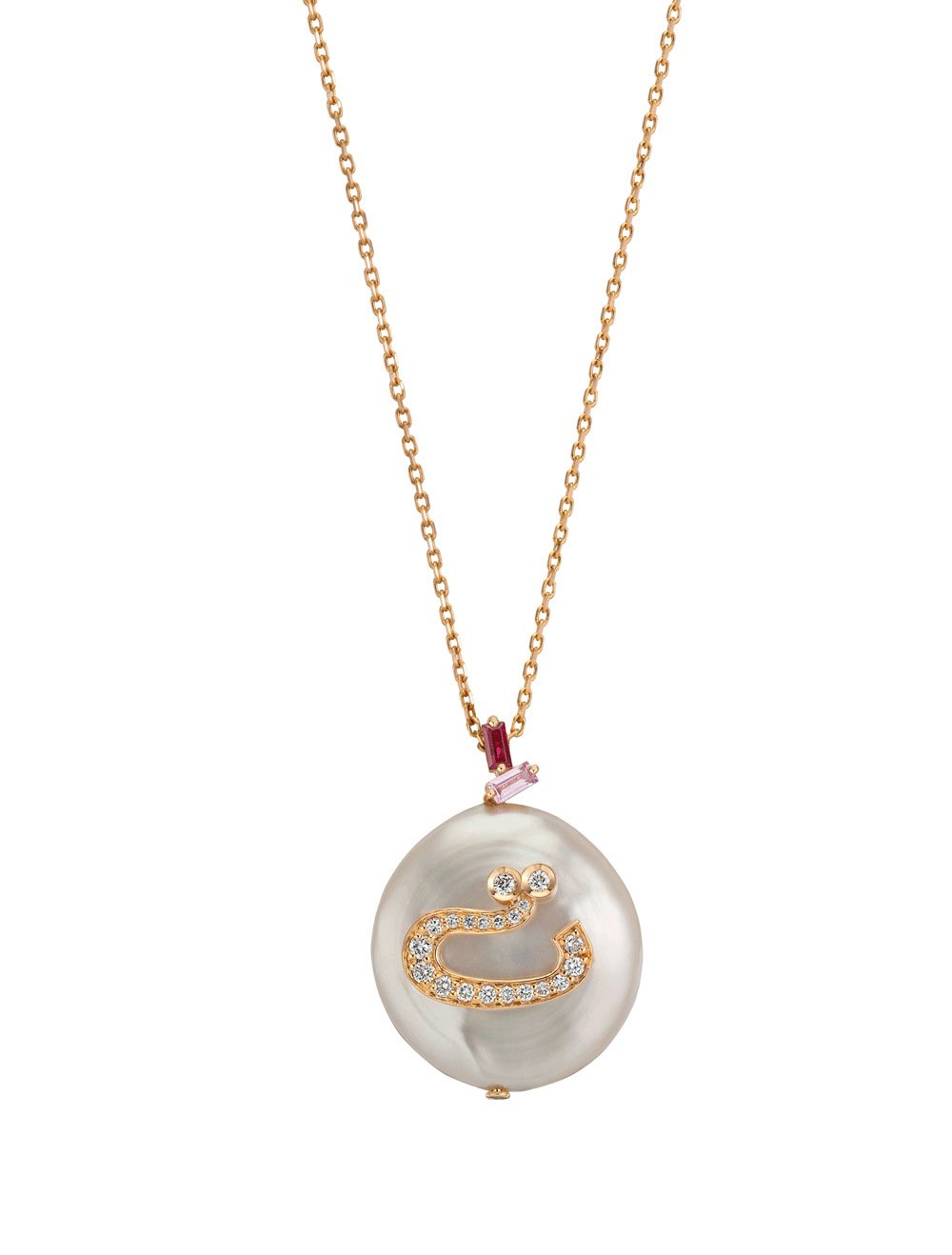 Kanz Alphabet ت Necklace - Samra Jewellery - Diamond Jewellery - KANZ