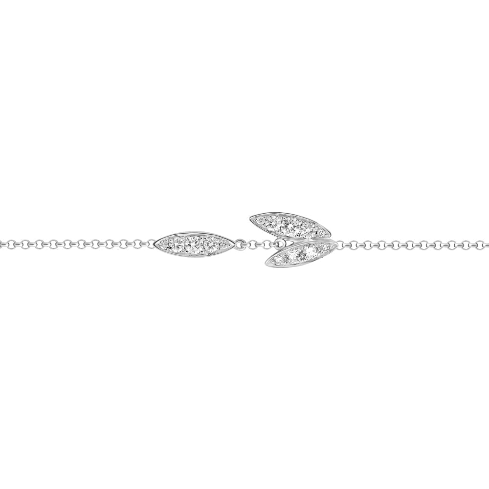 Love Me, Love Me Not White Gold Bracelet with Diamonds - Samra Jewellery - Diamond Jewellery - LOVE ME LOVE ME NOT