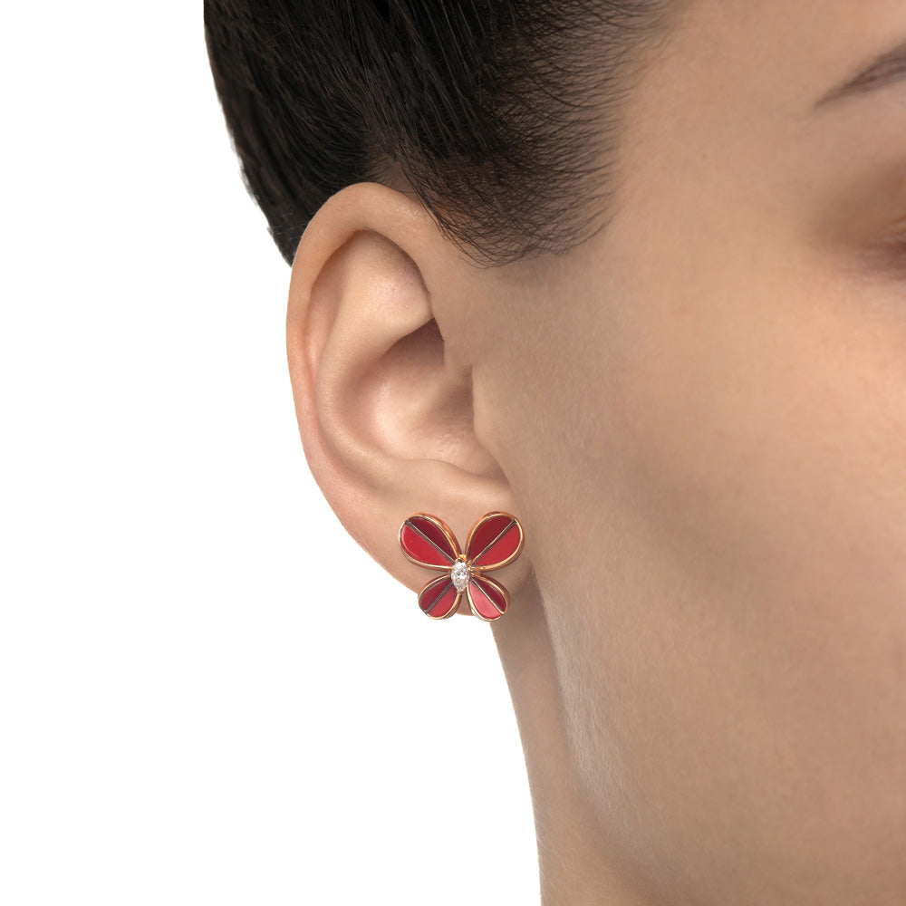 Marquise Butterfly Rose Gold Large Earring - Samra Jewellery - Diamond Jewellery - BUTTERFLIES