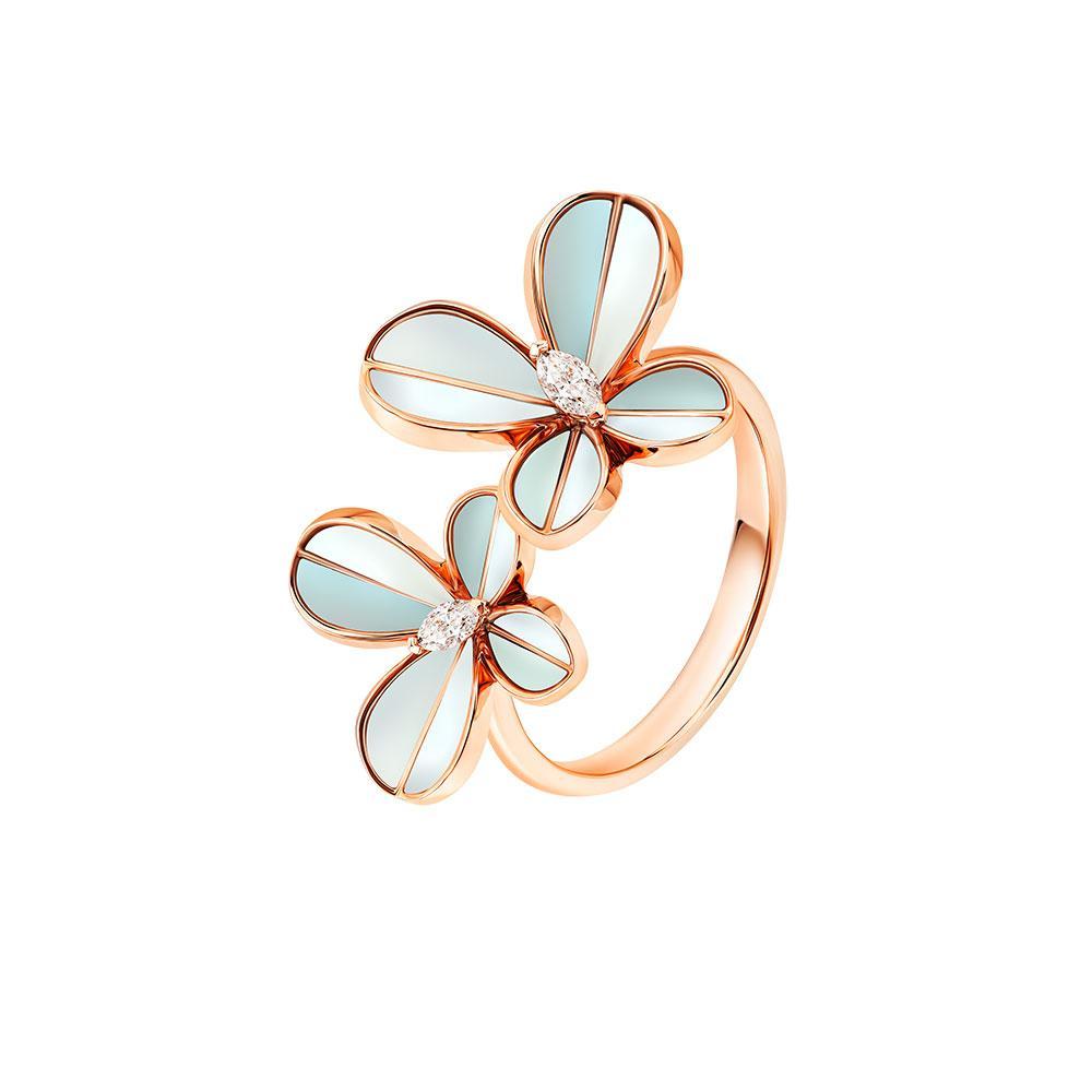 Marquise Butterfly Rose Gold Ring - Samra Jewellery - Diamond Jewellery - BUTTERFLIES