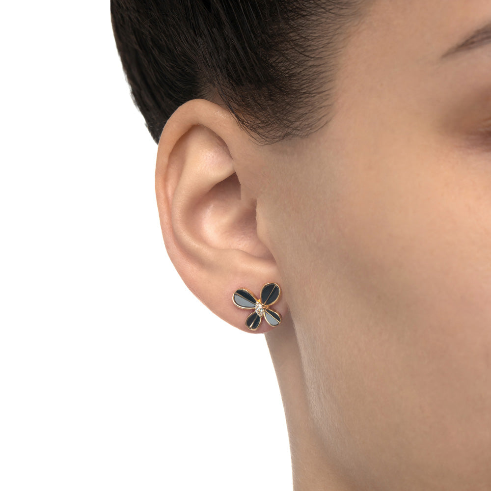 Marquise Butterfly Yellow Gold Small Earring - Samra Jewellery - Diamond Jewellery - BUTTERFLIES