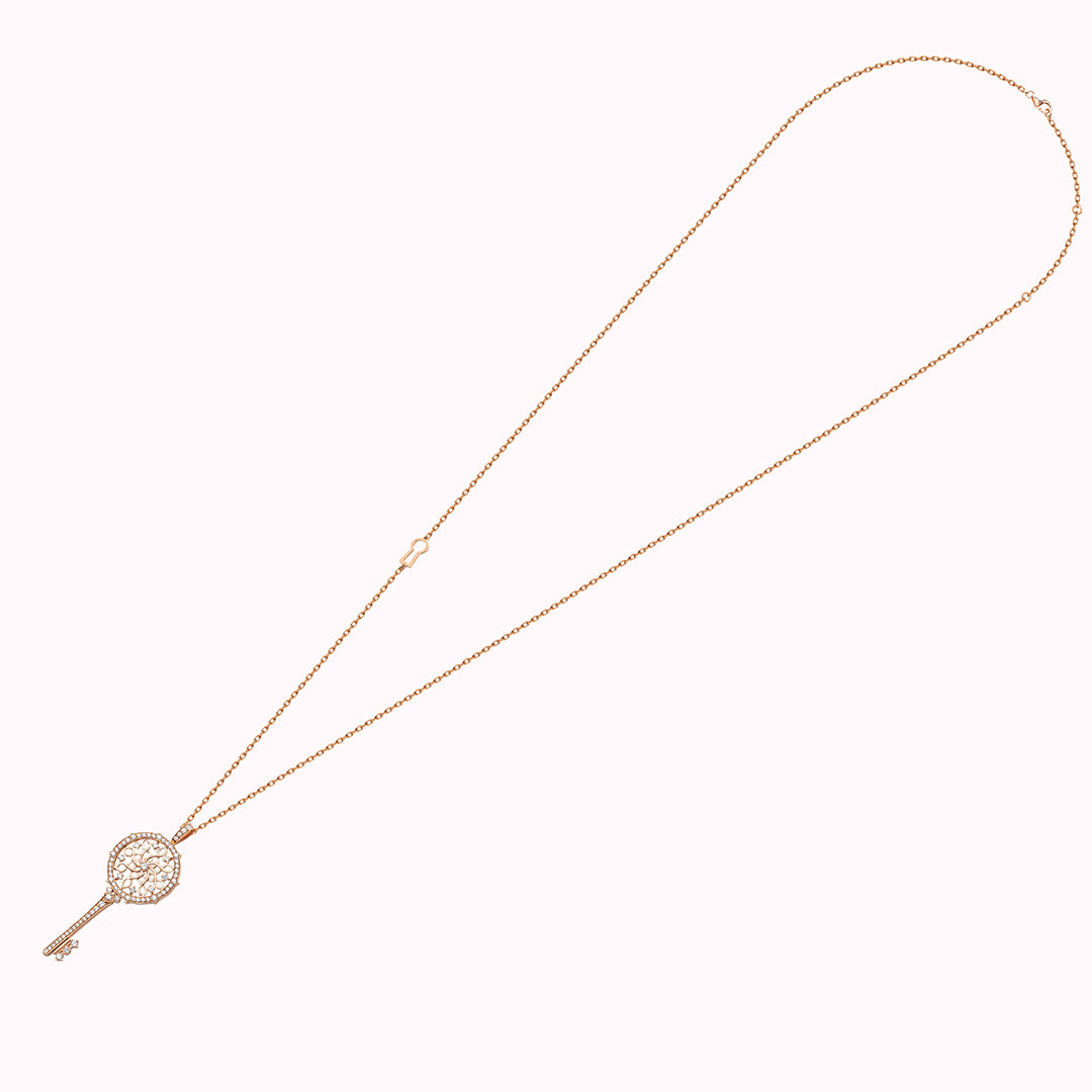 Muftah Turath Large Key Necklace - Samra Jewellery - Diamond Jewellery - TURATH