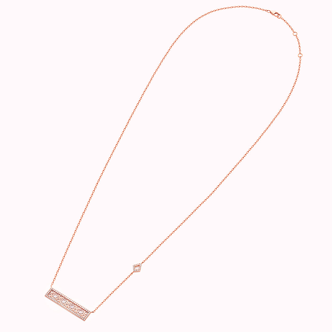 Oud Turath Large Diamond Necklace - Samra Jewellery - Diamond Jewellery - TURATH