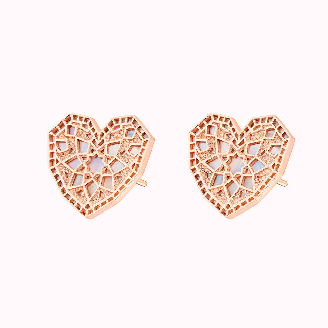 Qalb Turath Small Earrings - Samra Jewellery - Diamond Jewellery - TURATH