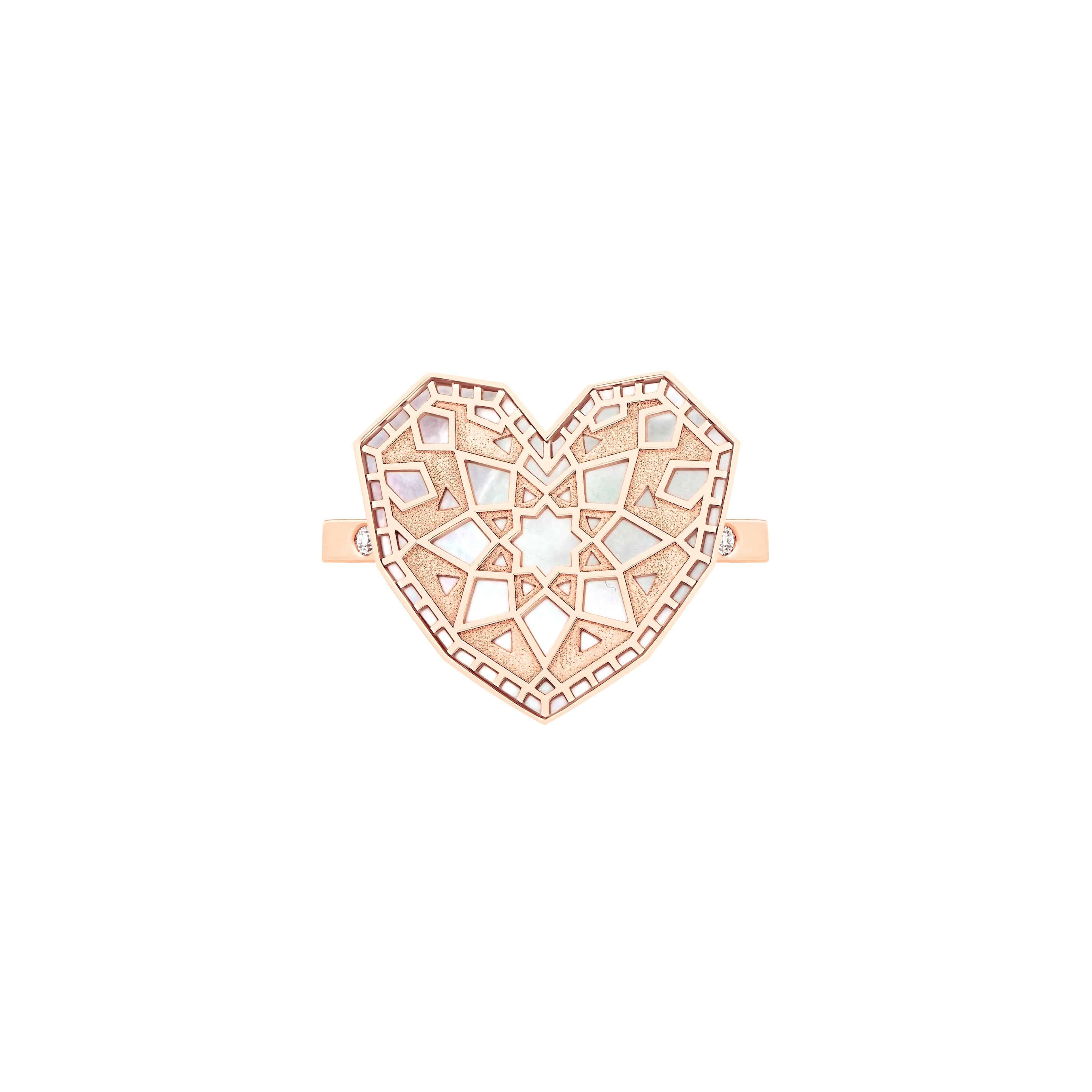 Qalb Turath Small Ring - Samra Jewellery - Diamond Jewellery - TURATH