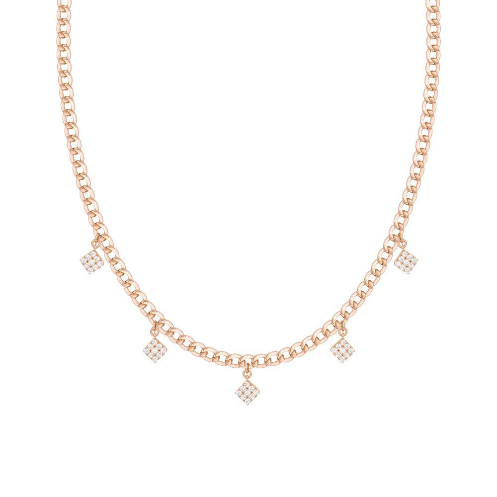 Quwa Dangling Five Square Necklace - Samra Jewellery - Diamond Jewellery - QUWA