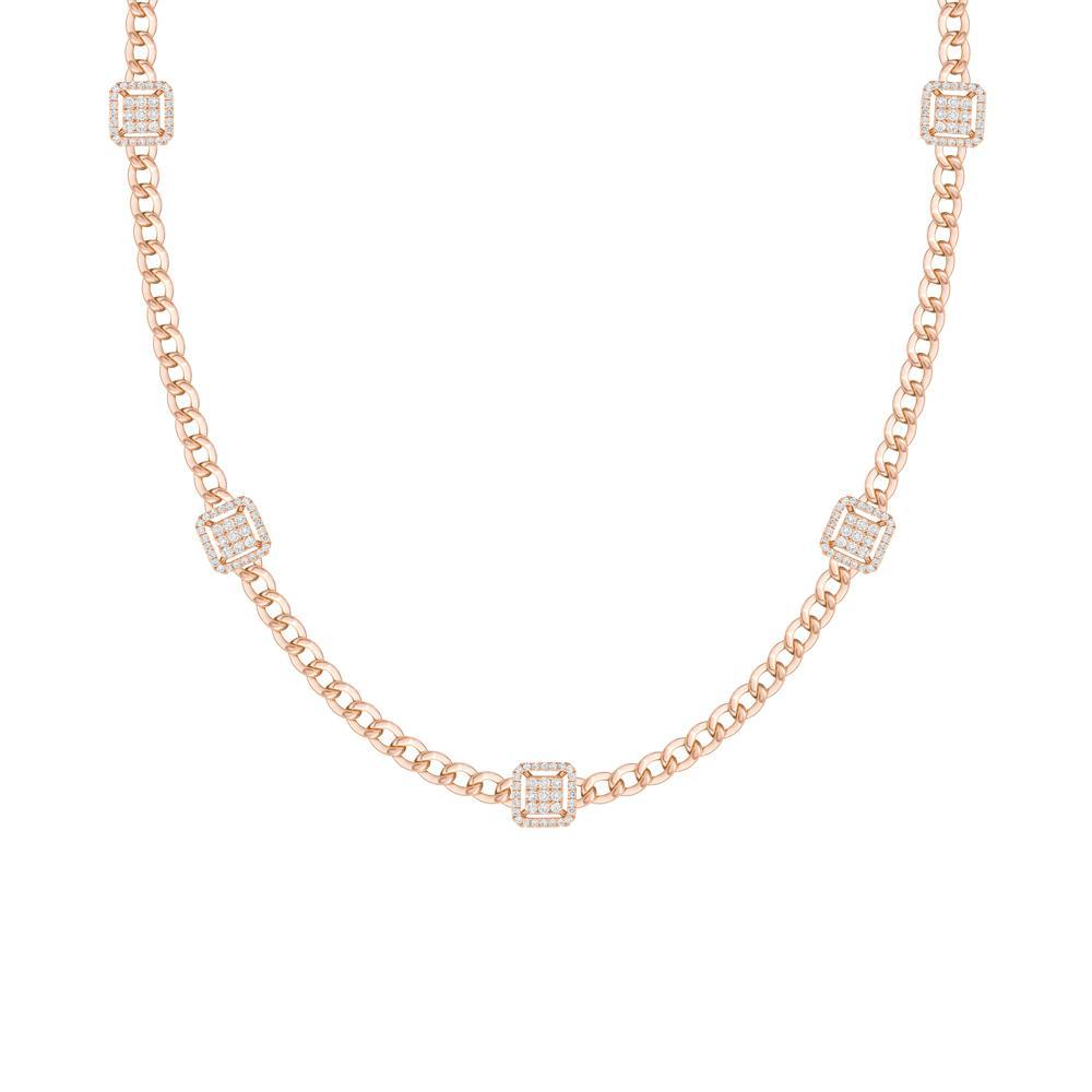 Quwa Five Square Necklace - Samra Jewellery - Diamond Jewellery - QUWA