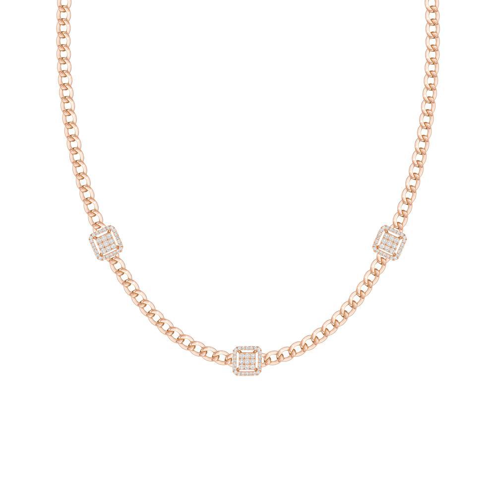 Quwa Three Square Necklace - Samra Jewellery - Diamond Jewellery - QUWA