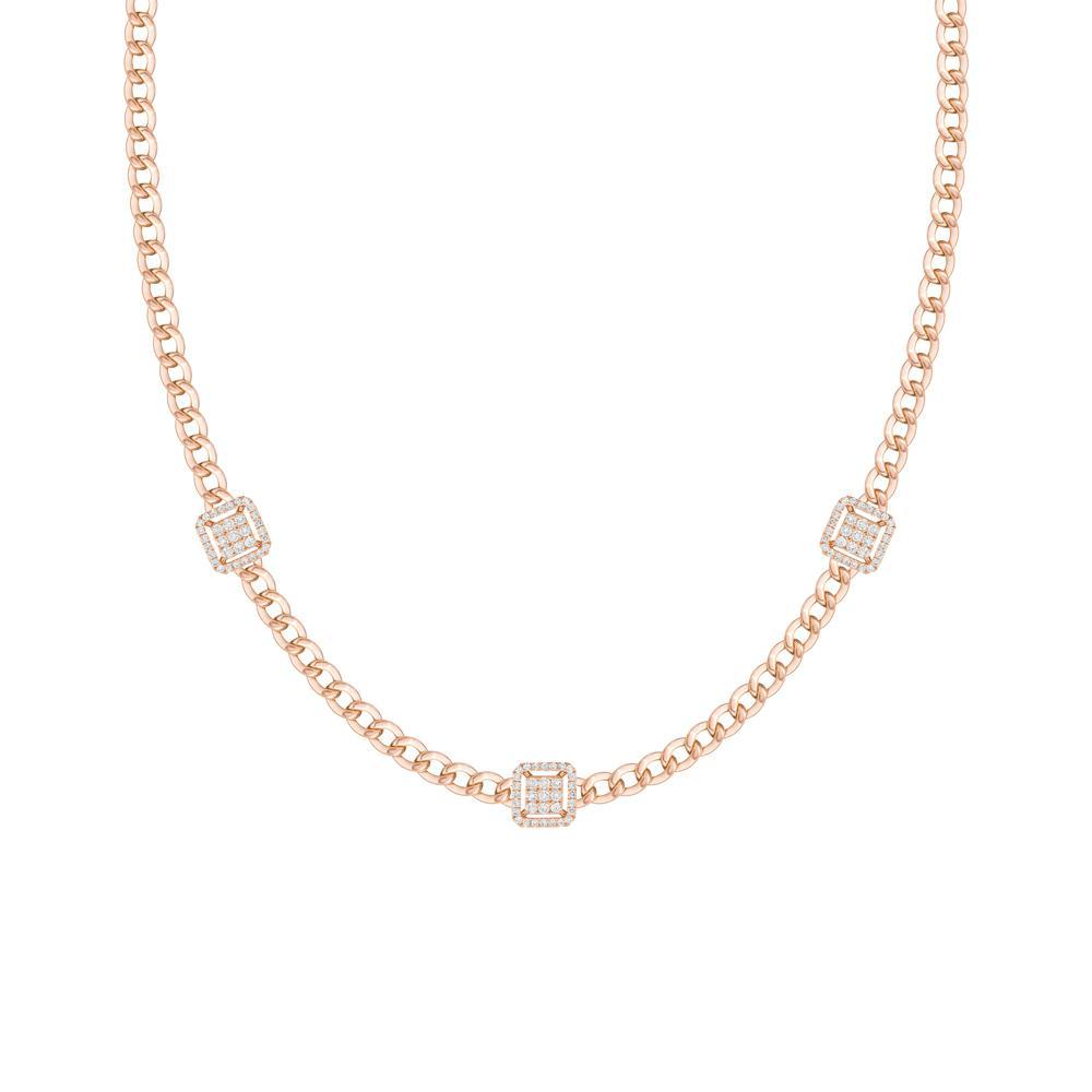 Quwa Three Square Necklace - Samra Jewellery - Diamond Jewellery - QUWA