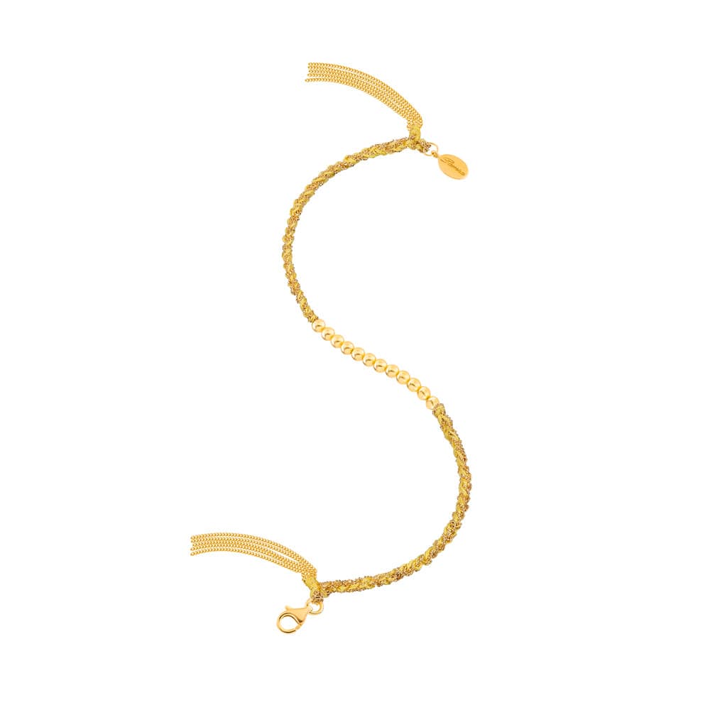Sukar Bracelet Yellow Gold Yellow Fine Silk - Samra Jewellery - Diamond Jewellery - SUKAR