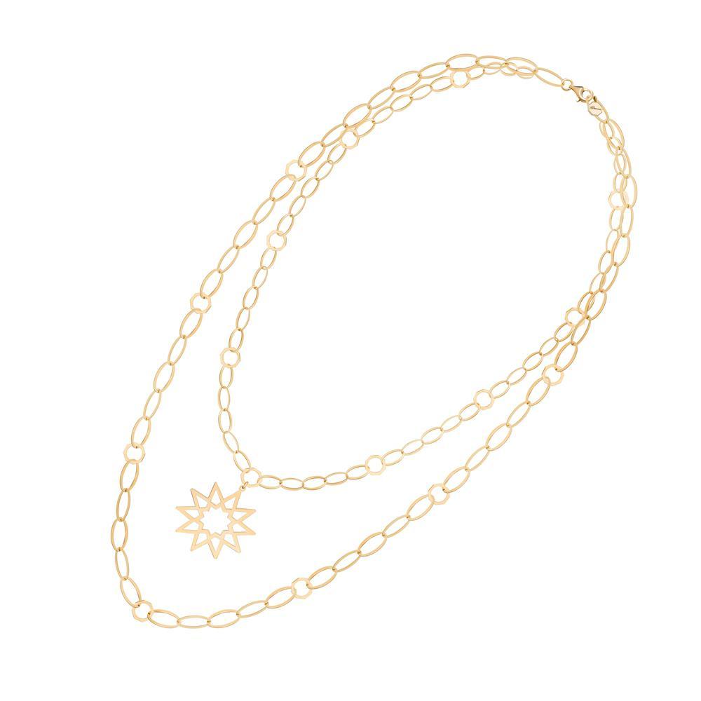 Thahab Turath Double Necklace - Samra Jewellery - Diamond Jewellery - TURATH