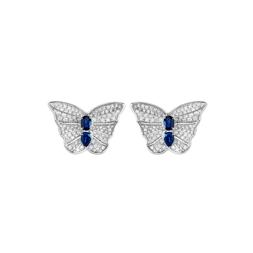 Tropical Butterfly Earring - Samra Jewellery - Diamond Jewellery - BUTTERFLIES