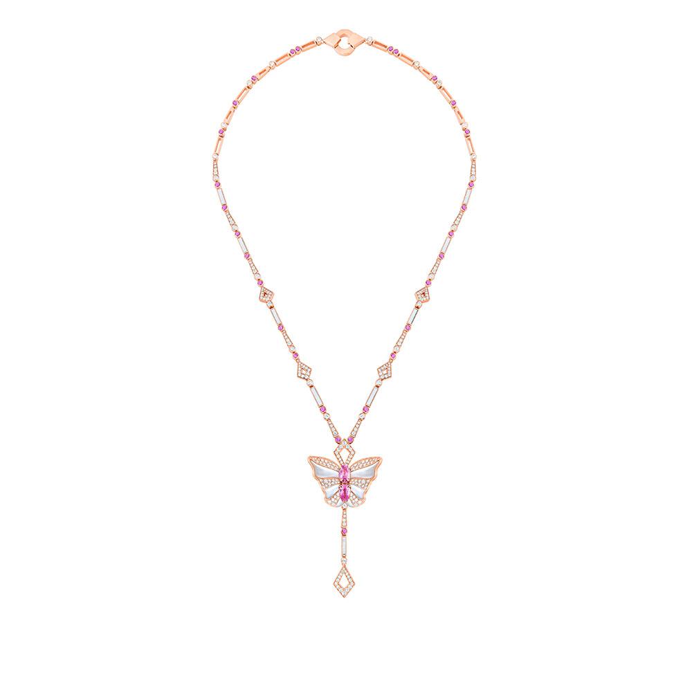Tropical Butterfly Necklace - Samra Jewellery - Diamond Jewellery - BUTTERFLIES