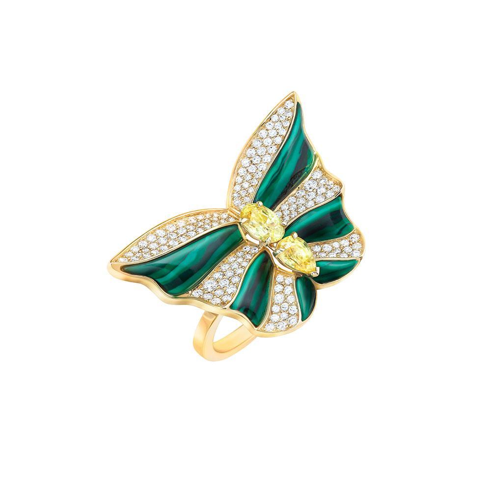 Tropical Butterfly Ring - Samra Jewellery - Diamond Jewellery - BUTTERFLIES