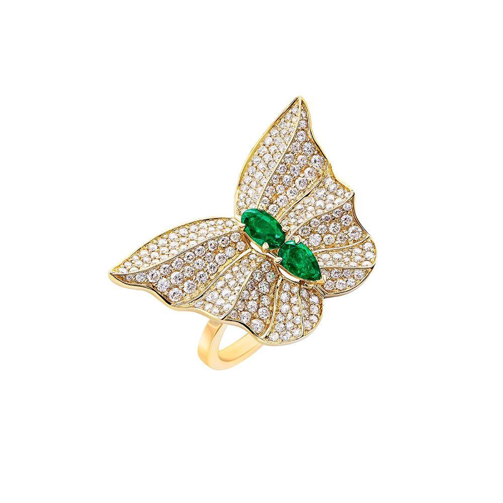 Tropical Butterfly Ring - Samra Jewellery - Diamond Jewellery - BUTTERFLIES