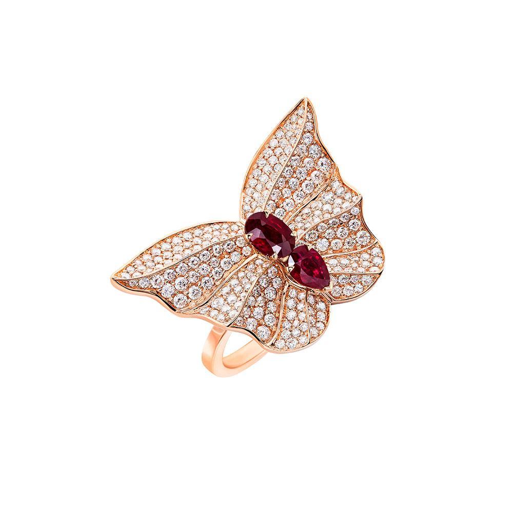 Tropical Butterfly Ring - Samra Jewellery - Diamond Jewellery - BUTTERFLIES