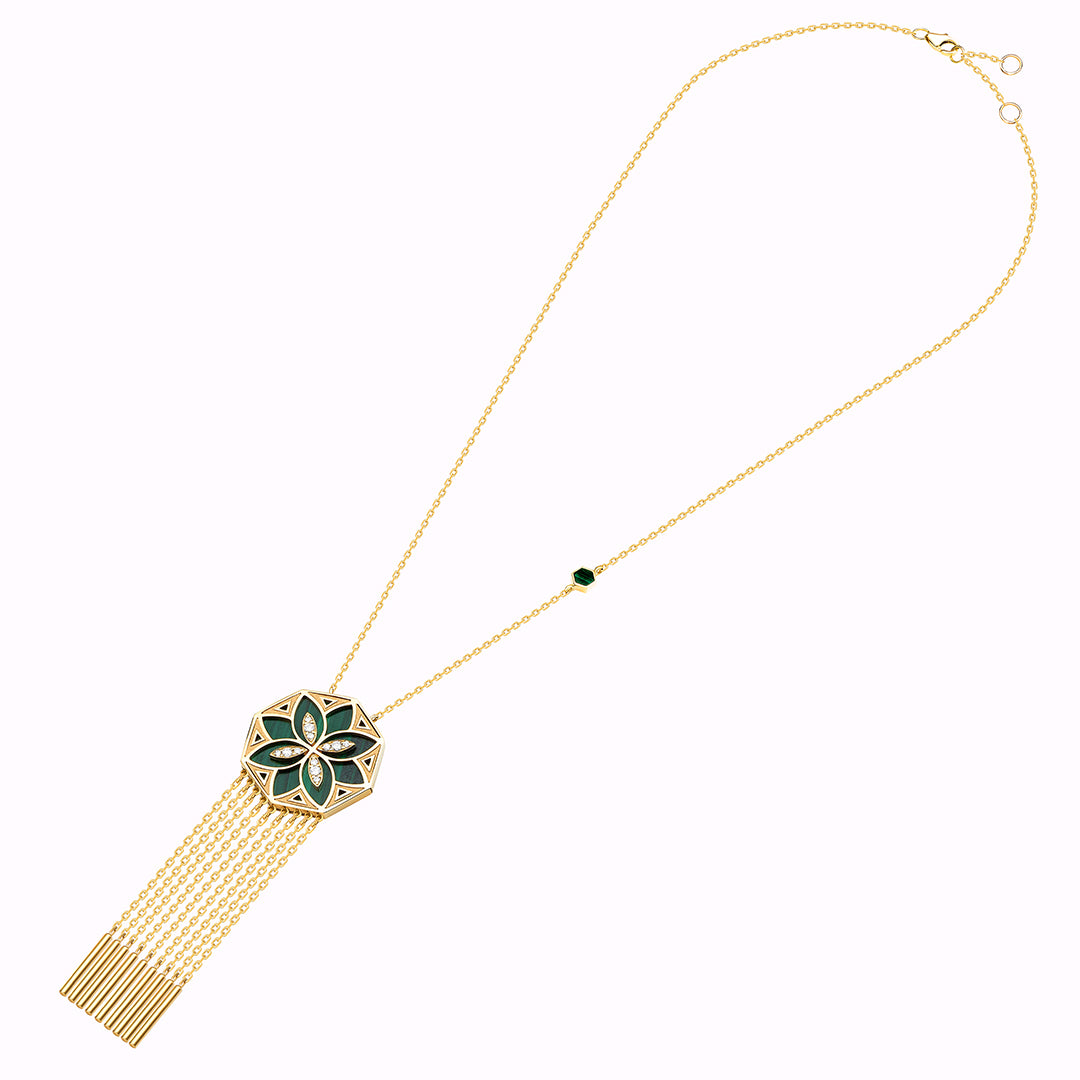 Ward Turath Dangling Necklace - Samra Jewellery - Diamond Jewellery - TURATH