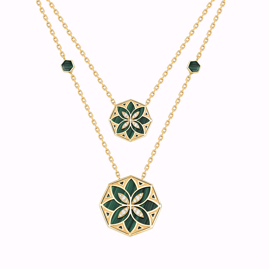 Ward Turath Double Necklace - Samra Jewellery - Diamond Jewellery - TURATH
