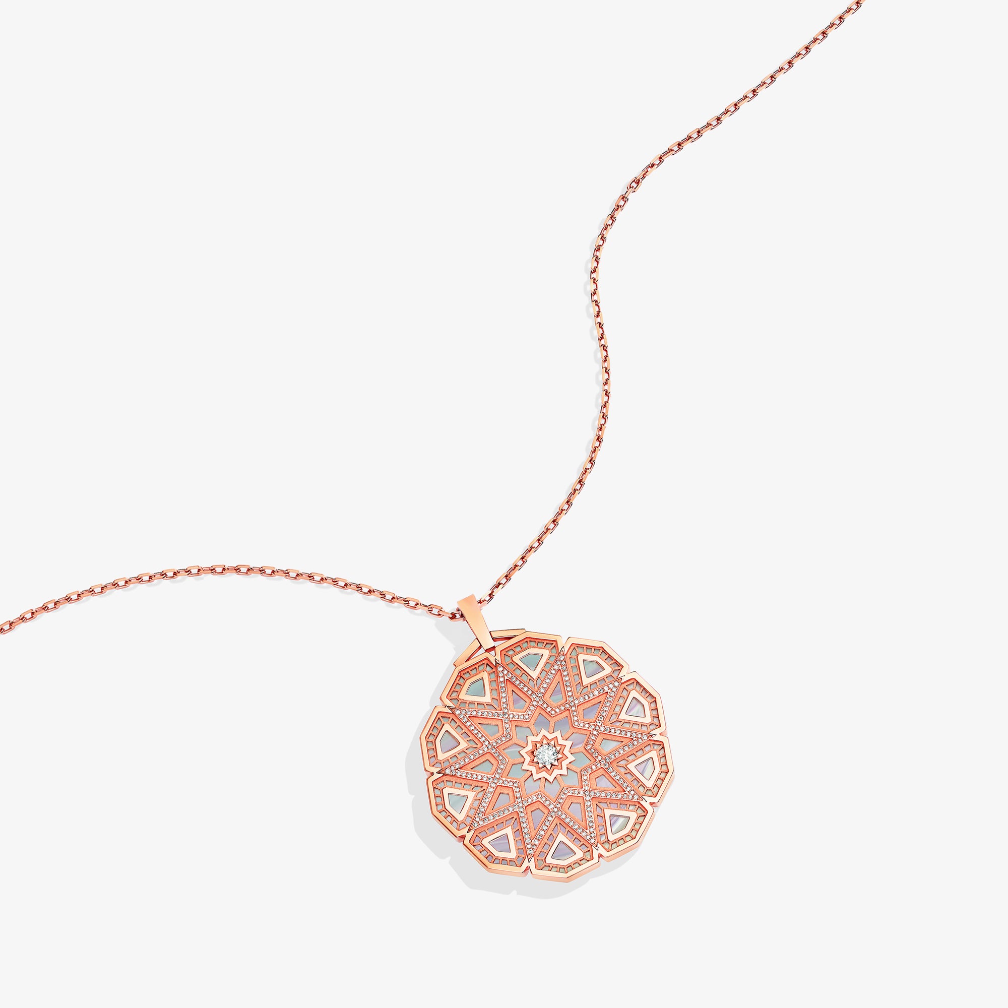 Classic Turath Diamond Medallion Necklace