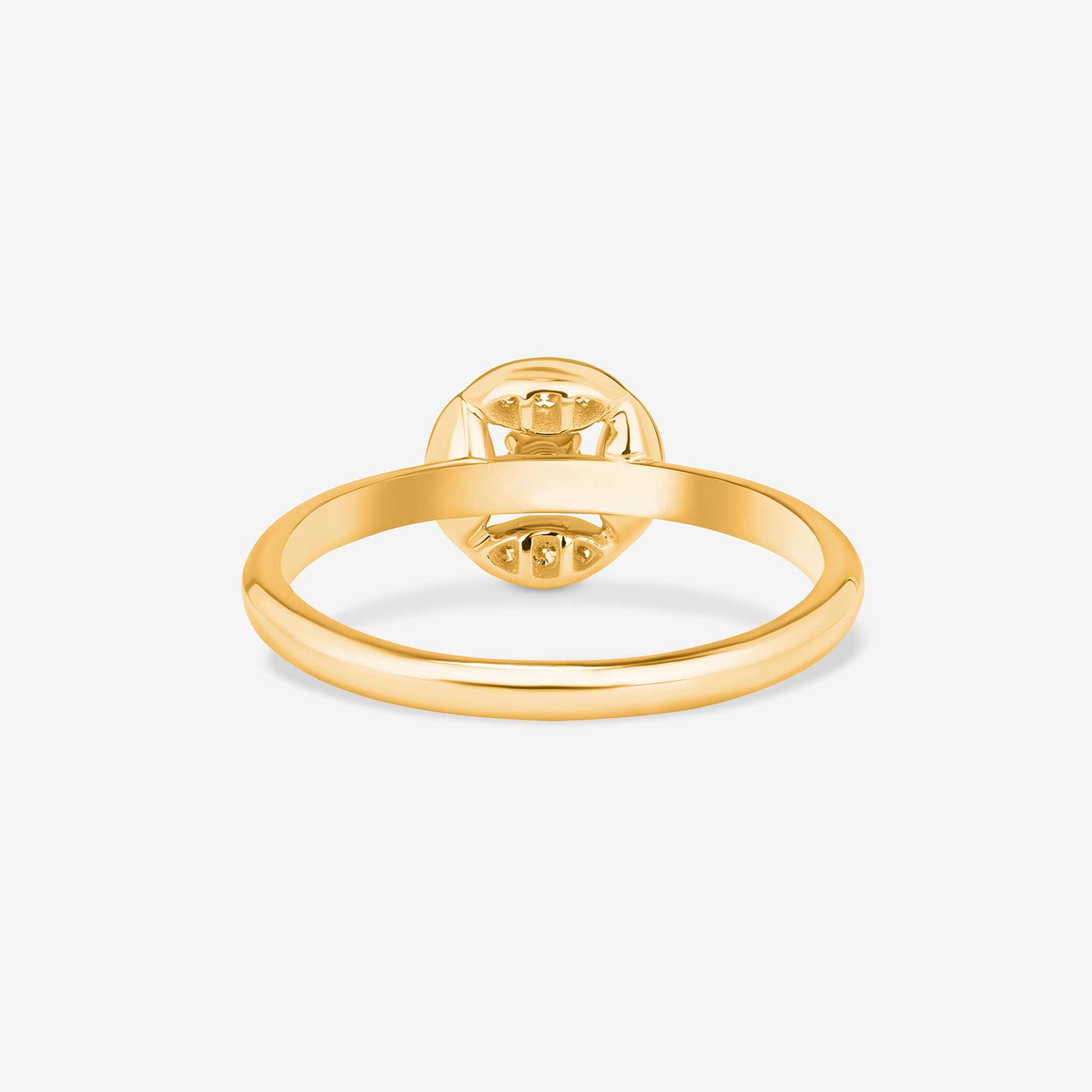 Barq Marquise Circle Ring