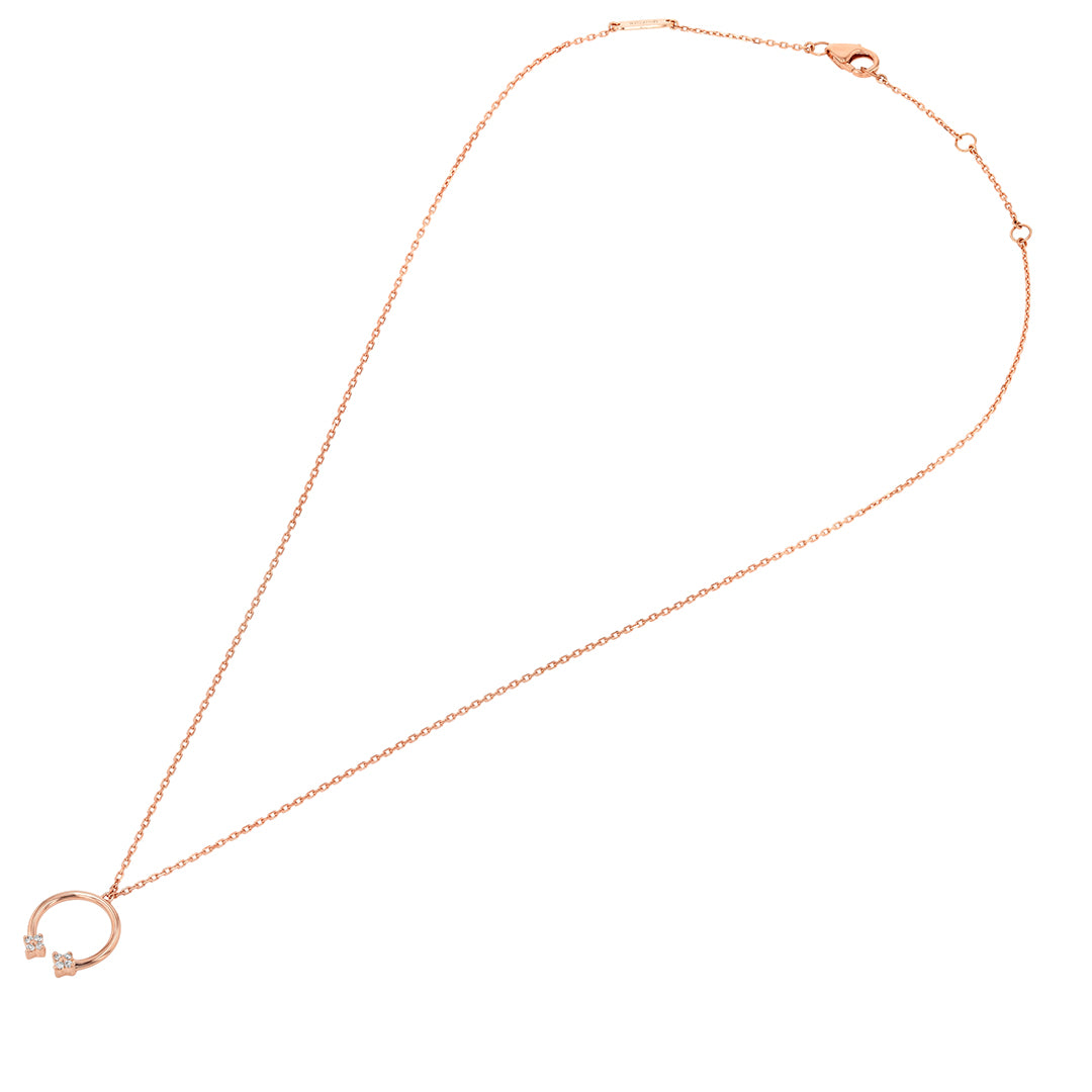 Barq Rose Gold and Diamond Necklace