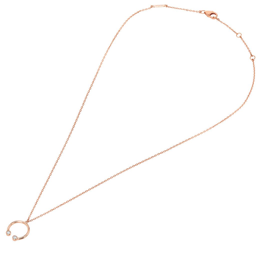 Barq Rose Gold and Diamond Necklace