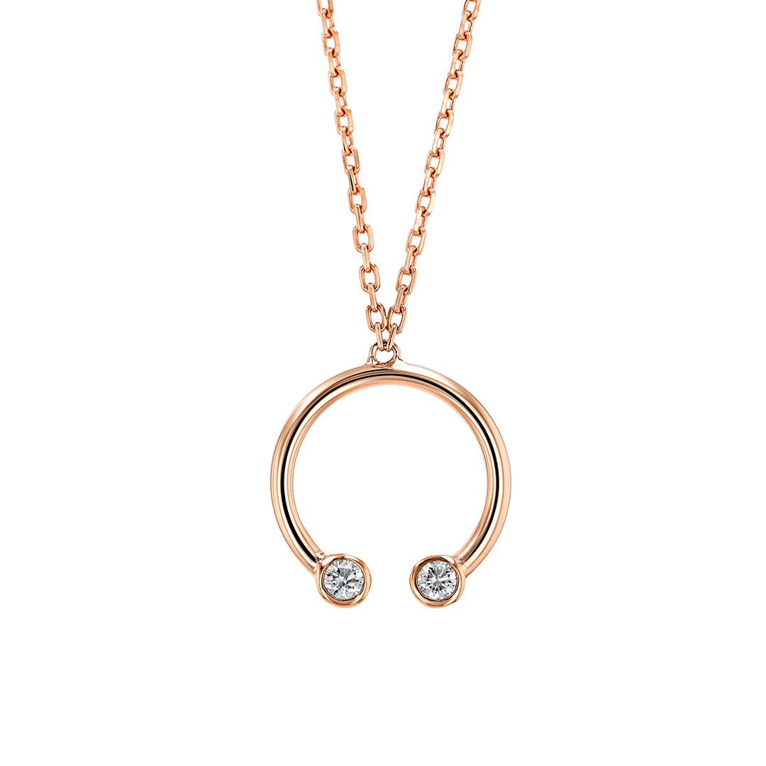 Barq Rose Gold and Diamond Necklace