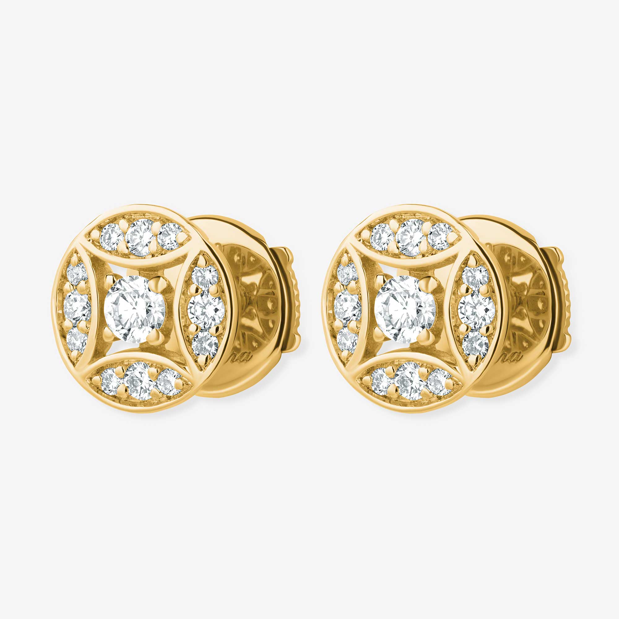 Barq Marquise Circle Stud Earring