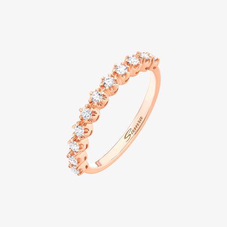 Barq Rose Gold Diamond Ring - RING WOMAN by Samra Jewellery