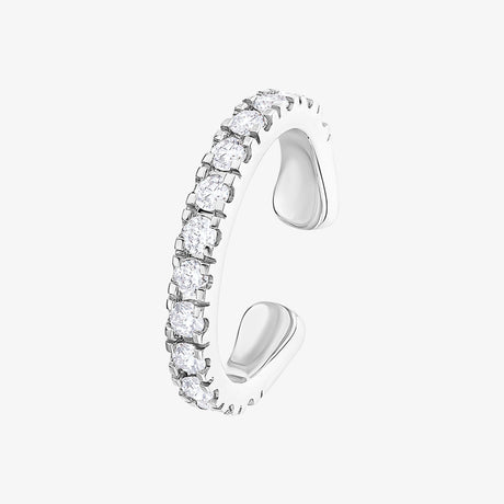 Barq White Gold Brilliant Diamond Ear Cuff - EARRING WOMAN by Samra Jewellery