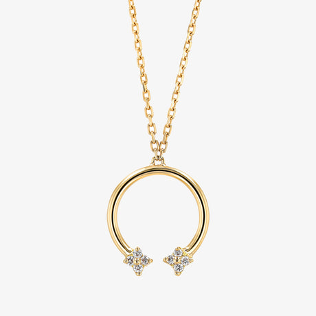 Barq  Yellow Gold and Diamond Necklace - NECKLACE WOMAN by Samra Jewellery