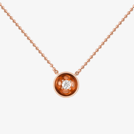 Bint Al Matar Rose Gold Single Necklace - NECKLACE WOMAN by Samra Jewellery