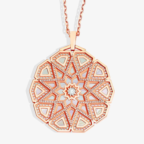 Classic Turath Diamond Medallion Necklace - NECKLACE WOMAN by Samra Jewellery