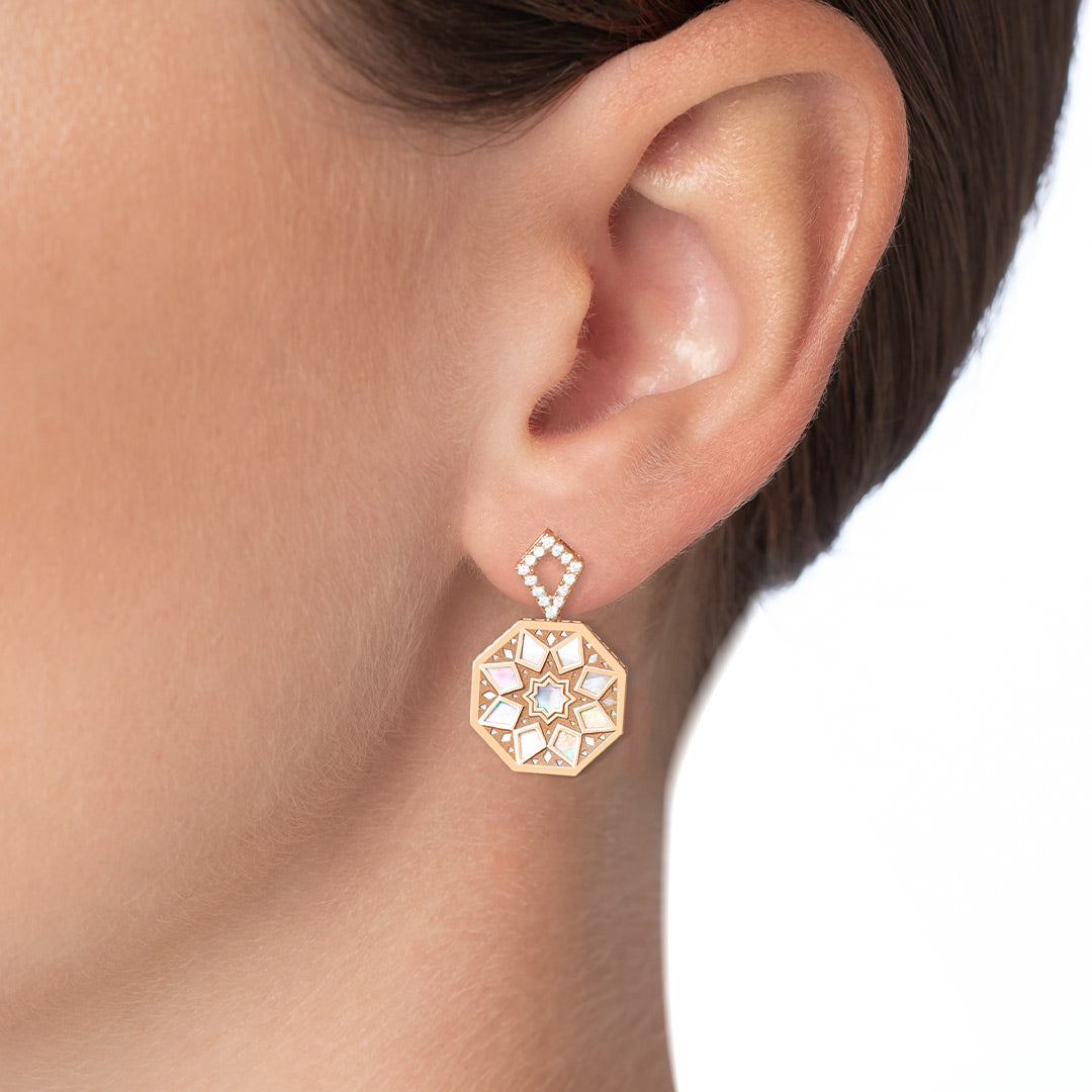 Classic Turath Mini Earrings - Samra Jewellery - Diamond Jewellery - TURATH